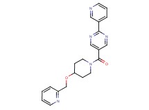 2-(3-pyridinyl)-5-{[4-(2-pyridinylmethoxy)-1-piperidinyl]carbonyl}pyrimidine