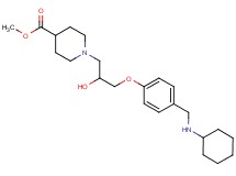 methyl 1-(3-{4-[(cyclohexylamino)methyl]phenoxy}-2-hydroxypropyl)-4-piperidinecarboxylate