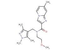 N-(2-methoxyethyl)-7-methyl-N-[(1,3,5-trimethyl-1H-pyrazol-4-yl)methyl]imidazo[1,2-a]pyridine-2-carboxamide