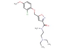 5-[(2-chloro-4-methoxyphenoxy)methyl]-N-[2-(diethylamino)ethyl]-N-methyl-3-isoxazolecarboxamide