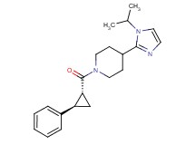 4-(1-isopropyl-1H-imidazol-2-yl)-1-{[(1R*,2R*)-2-phenylcyclopropyl]carbonyl}piperidine