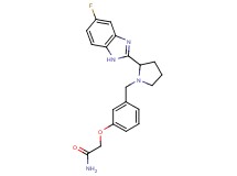 2-(3-{[2-(5-fluoro-1H-benzimidazol-2-yl)-1-pyrrolidinyl]methyl}phenoxy)acetamide