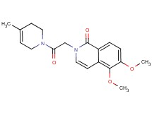 5,6-dimethoxy-2-[2-(4-methyl-3,6-dihydropyridin-1(2H)-yl)-2-oxoethyl]isoquinolin-1(2H)-one