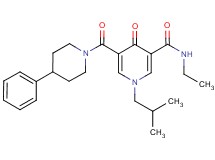 N-ethyl-1-isobutyl-4-oxo-5-[(4-phenyl-1-piperidinyl)carbonyl]-1,4-dihydro-3-pyridinecarboxamide