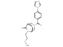(1S*,5R*)-3-[4-(1H-imidazol-1-yl)benzoyl]-6-(2-methoxyethyl)-3,6-diazabicyclo[3.2.2]nonan-7-one