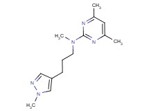 N,4,6-trimethyl-N-[3-(1-methyl-1H-pyrazol-4-yl)propyl]pyrimidin-2-amine