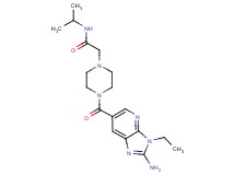 2-{4-[(2-amino-3-ethyl-3H-imidazo[4,5-b]pyridin-6-yl)carbonyl]piperazin-1-yl}-N-isopropylacetamide