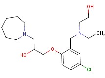1-azepan-1-yl-3-(4-chloro-2-{[ethyl(2-hydroxyethyl)amino]methyl}phenoxy)propan-2-ol