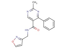 N-(isoxazol-3-ylmethyl)-2-methyl-4-phenylpyrimidine-5-carboxamide