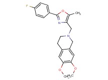 2-{[2-(4-fluorophenyl)-5-methyl-1,3-oxazol-4-yl]methyl}-6,7-dimethoxy-1,2,3,4-tetrahydroisoquinoline