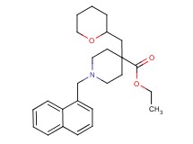 ethyl 1-(1-naphthylmethyl)-4-(tetrahydro-2H-pyran-2-ylmethyl)-4-piperidinecarboxylate