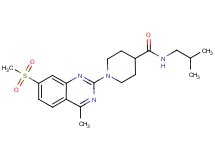 N-isobutyl-1-[4-methyl-7-(methylsulfonyl)-2-quinazolinyl]-4-piperidinecarboxamide