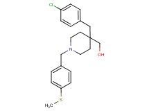 {4-(4-chlorobenzyl)-1-[4-(methylthio)benzyl]-4-piperidinyl}methanol