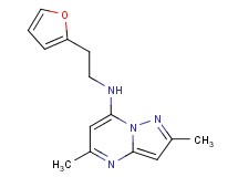 N-[2-(2-furyl)ethyl]-2,5-dimethylpyrazolo[1,5-a]pyrimidin-7-amine