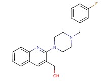 {2-[4-(3-fluorobenzyl)-1-piperazinyl]-3-quinolinyl}methanol