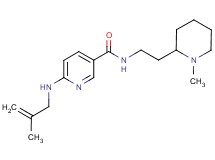 N-[2-(1-methyl-2-piperidinyl)ethyl]-6-[(2-methyl-2-propen-1-yl)amino]nicotinamide