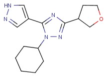 1-cyclohexyl-5-(1H-pyrazol-4-yl)-3-(tetrahydrofuran-3-yl)-1H-1,2,4-triazole