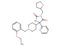 5-[1-(2-ethoxybenzyl)-4-piperidinyl]-5-(2-pyridinyl)-3-(tetrahydro-2-furanylmethyl)-2,4-imidazolidinedione