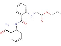 ethyl {[2-({[(1S*,6R*)-6-(aminocarbonyl)cyclohex-3-en-1-yl]amino}carbonyl)phenyl]amino}acetate