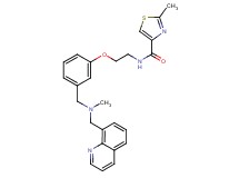 2-methyl-N-[2-(3-{[methyl(8-quinolinylmethyl)amino]methyl}phenoxy)ethyl]-1,3-thiazole-4-carboxamide