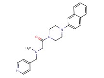 N-methyl-2-[4-(2-naphthyl)-1-piperazinyl]-2-oxo-N-(4-pyridinylmethyl)ethanamine