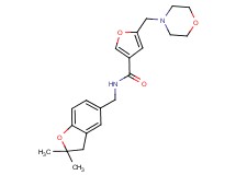 N-[(2,2-dimethyl-2,3-dihydro-1-benzofuran-5-yl)methyl]-5-(4-morpholinylmethyl)-3-furamide