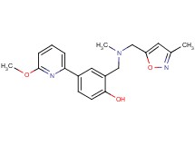 4-(6-methoxy-2-pyridinyl)-2-({methyl[(3-methyl-5-isoxazolyl)methyl]amino}methyl)phenol