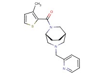 (1S*,5R*)-6-[(3-methyl-2-thienyl)carbonyl]-3-(2-pyridinylmethyl)-3,6-diazabicyclo[3.2.2]nonane