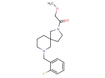 7-(2-fluorobenzyl)-2-(methoxyacetyl)-2,7-diazaspiro[4.5]decane