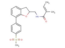 (2E)-2-methyl-N-({7-[4-(methylsulfonyl)phenyl]-2,3-dihydro-1-benzofuran-2-yl}methyl)-2-butenamide