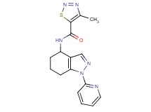 4-methyl-N-[1-(2-pyridinyl)-4,5,6,7-tetrahydro-1H-indazol-4-yl]-1,2,3-thiadiazole-5-carboxamide