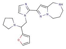 2-{1-[2-(2-furyl)-2-(1-pyrrolidinyl)ethyl]-1H-imidazol-2-yl}-5,6,7,8-tetrahydro-4H-pyrazolo[1,5-a][1,4]diazepine dihydrochloride