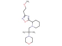 4-(2-{2-[3-(2-methoxyethyl)-1,2,4-oxadiazol-5-yl]piperidin-1-yl}-1,1-dimethylethyl)morpholine