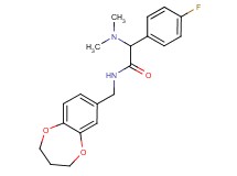 N-(3,4-dihydro-2H-1,5-benzodioxepin-7-ylmethyl)-2-(dimethylamino)-2-(4-fluorophenyl)acetamide