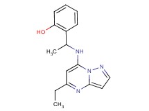 2-{1-[(5-ethylpyrazolo[1,5-a]pyrimidin-7-yl)amino]ethyl}phenol