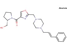 ((2S)-1-{[2-({4-[(2E)-3-phenyl-2-propen-1-yl]-1-piperazinyl}methyl)-1,3-oxazol-4-yl]carbonyl}-2-pyrrolidinyl)methanol