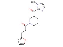 {1-[3-(2-furyl)propanoyl]-3-piperidinyl}(1-methyl-1H-imidazol-2-yl)methanone