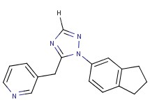 3-{[1-(2,3-dihydro-1H-inden-5-yl)-1H-1,2,4-triazol-5-yl]methyl}pyridine