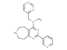 N-methyl-2-(3-pyridinyl)-N-(4-pyrimidinylmethyl)-6,7,8,9-tetrahydro-5H-pyrimido[4,5-d]azepin-4-amine hydrochloride