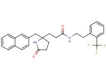 3-[2-(2-naphthylmethyl)-5-oxo-2-pyrrolidinyl]-N-{2-[2-(trifluoromethyl)phenyl]ethyl}propanamide