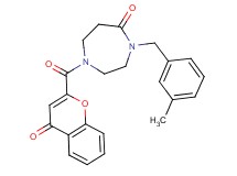 4-(3-methylbenzyl)-1-[(4-oxo-4H-chromen-2-yl)carbonyl]-1,4-diazepan-5-one
