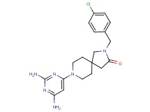 2-(4-chlorobenzyl)-8-(2,6-diamino-4-pyrimidinyl)-2,8-diazaspiro[4.5]decan-3-one