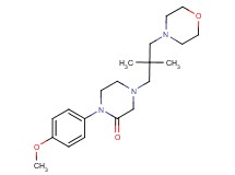4-[2,2-dimethyl-3-(4-morpholinyl)propyl]-1-(4-methoxyphenyl)-2-piperazinone