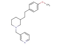 3-({3-[2-(4-methoxyphenyl)ethyl]-1-piperidinyl}methyl)pyridine