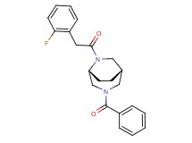 (1S*,5R*)-3-benzoyl-6-[(2-fluorophenyl)acetyl]-3,6-diazabicyclo[3.2.2]nonane