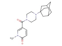 5-{[4-(1-adamantyl)-1-piperazinyl]carbonyl}-1-methyl-2(1H)-pyridinone