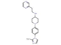 1-[4-(2-methyl-1H-imidazol-1-yl)phenyl]-N-[2-(2-pyrazinyl)ethyl]-4-piperidinamine
