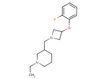 1-ethyl-3-{[3-(2-fluorophenoxy)azetidin-1-yl]methyl}piperidine