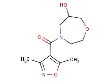 4-[(3,5-dimethylisoxazol-4-yl)carbonyl]-1,4-oxazepan-6-ol