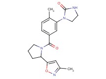 1-(2-methyl-5-{[2-(3-methyl-5-isoxazolyl)-1-pyrrolidinyl]carbonyl}phenyl)-2-imidazolidinone